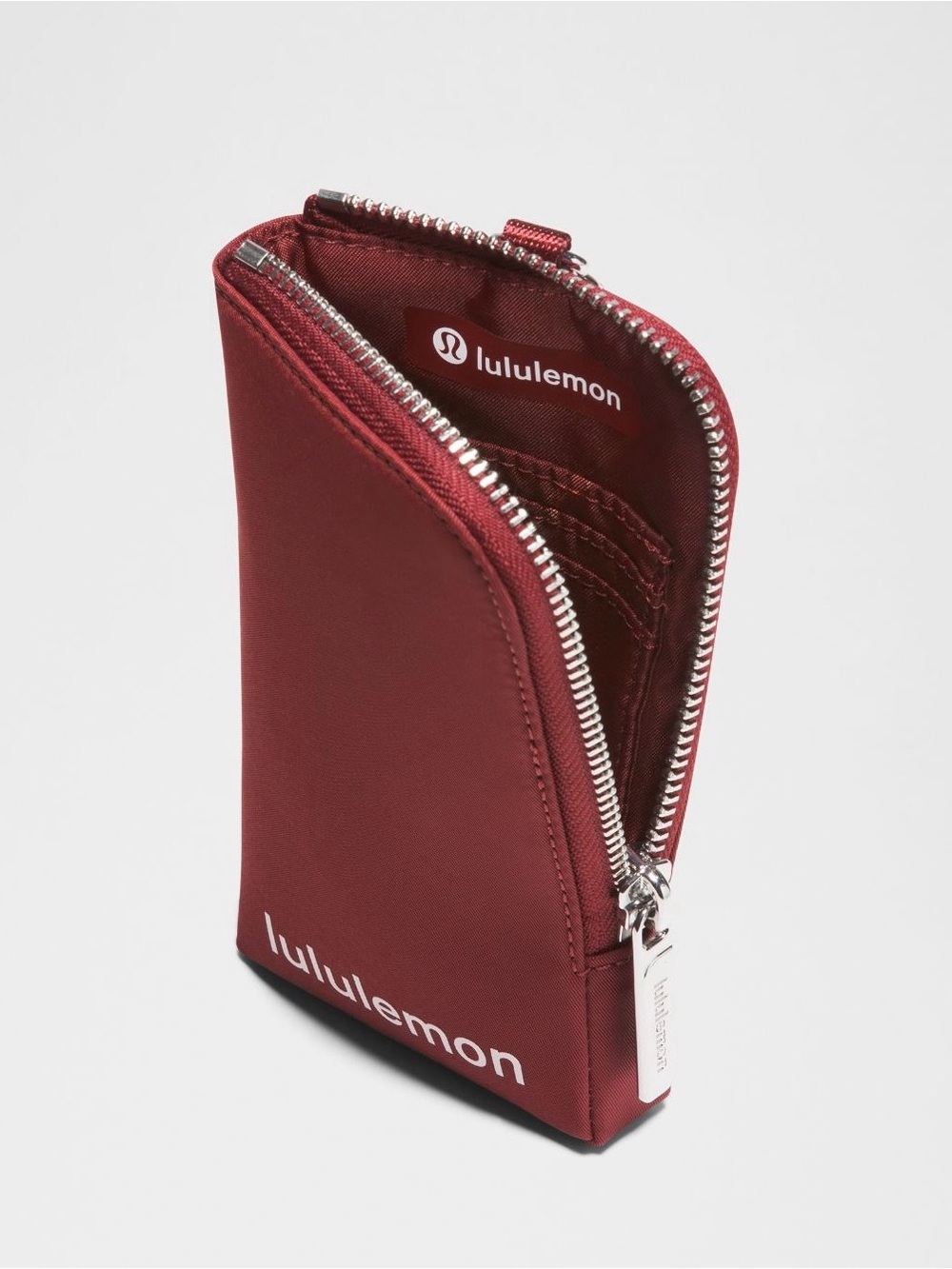 lululemon Dual Pouch Wristlet Wallet In Cranberry Charm/Pink Peal - Picture 3 of 7
